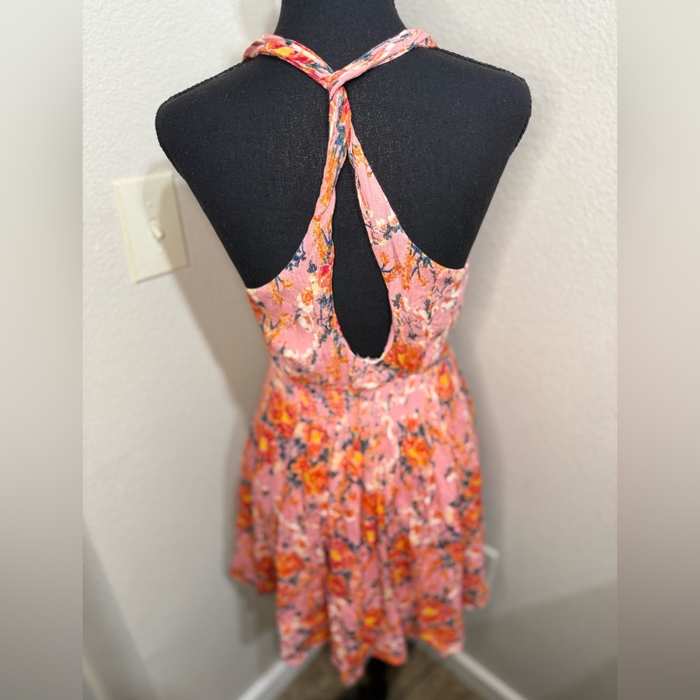 Free People Valentines Washed Ashore Floral Mini Dress- Size XS - Picture 8 of 11
